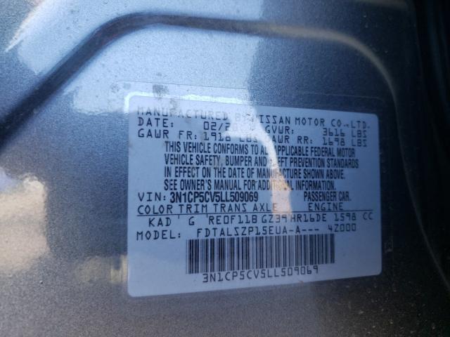 2020 NISSAN KICKS SV - 3N1CP5CV5LL509069