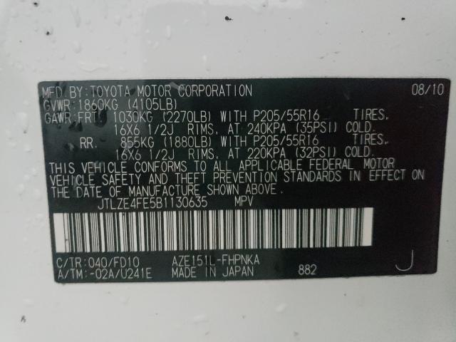 2011 TOYOTA SCION XB JTLZE4FE5B1130635
