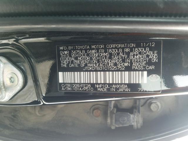 2012 TOYOTA PRIUS C JTDKDTB31C1525752