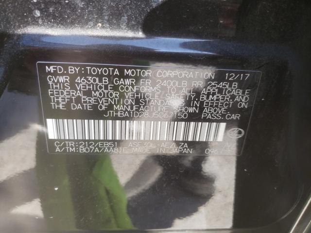 2018 LEXUS IS 300 JTHBA1D28J5067150