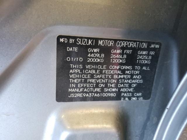 2010 SUZUKI KIZASHI SE JS2RE9A37A6100980