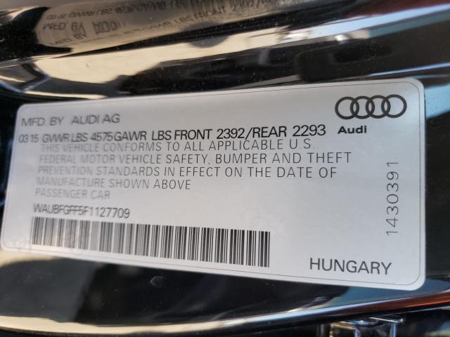 2015 AUDI S3 PREMIUM WAUBFGFF5F1127709