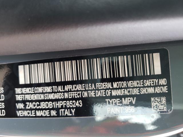 2017 JEEP RENEGADE L ZACCJBDB1HPF85243