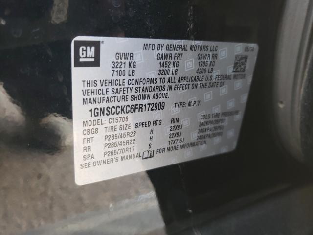 2015 CHEVROLET TAHOE C150 1GNSCCKC6FR172909