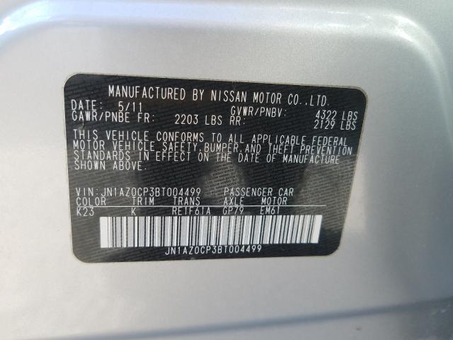 2011 NISSAN LEAF SV JN1AZ0CP3BT004499