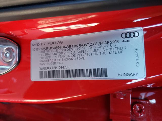 2017 AUDI A3 PREMIUM WAUJ8GFF8H1034756