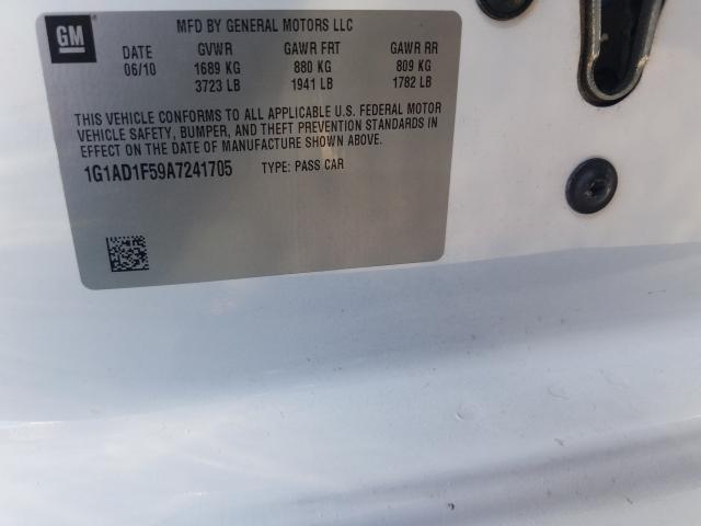 2010 CHEVROLET COBALT 1LT 1G1AD1F59A7241705