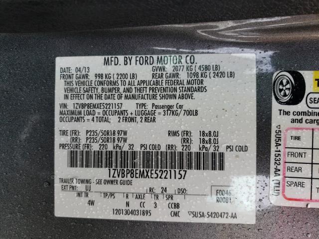 2014 FORD MUSTANG 1ZVBP8EMXE5221157