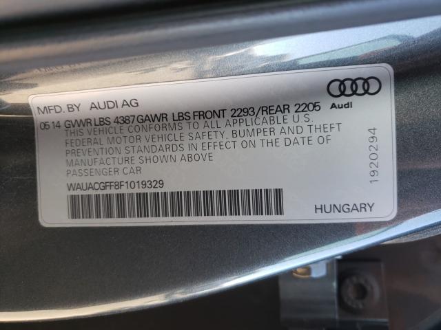 2015 AUDI A3 PREMIUM WAUACGFF8F1019329