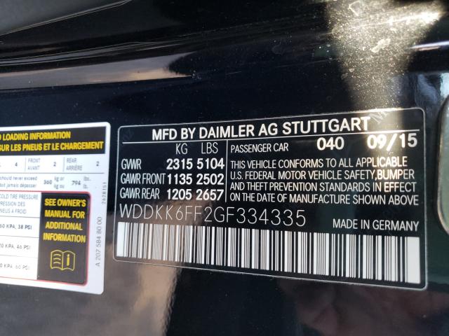 2016 MERCEDES-BENZ E 400 WDDKK6FF2GF334335