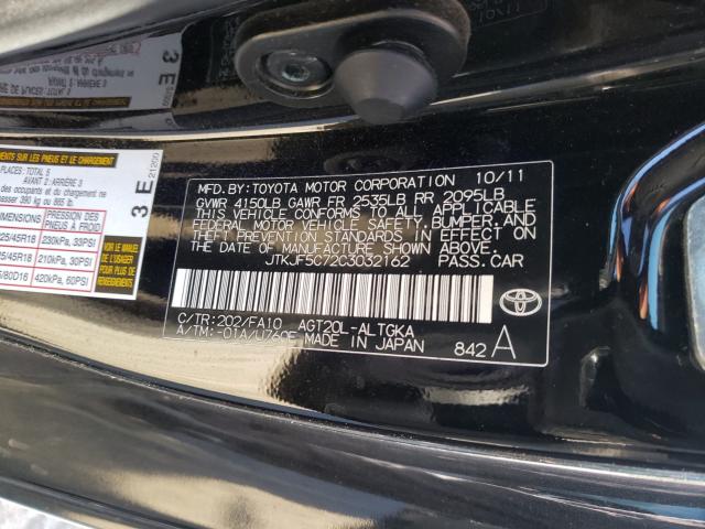 2012 TOYOTA SCION TC JTKJF5C72C3032162