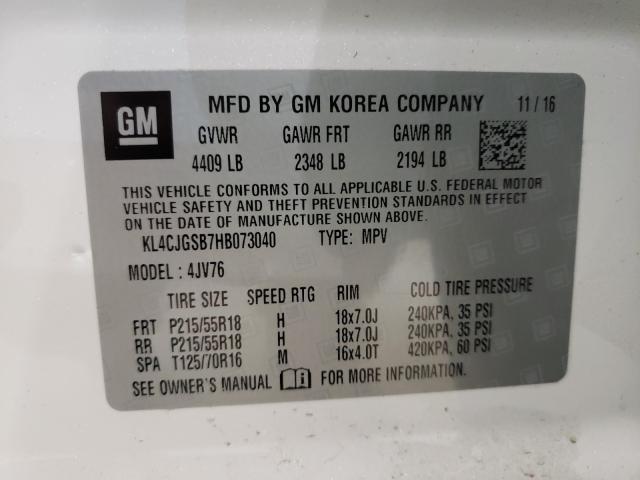 2017 BUICK ENCORE ESS KL4CJGSB7HB073040