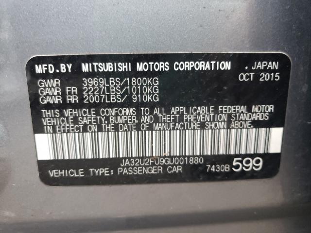 2016 MITSUBISHI LANCER ES JA32U2FU9GU001880
