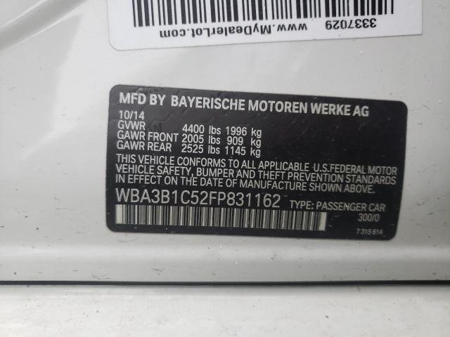 2015 BMW 320 I WBA3B1C52FP831162