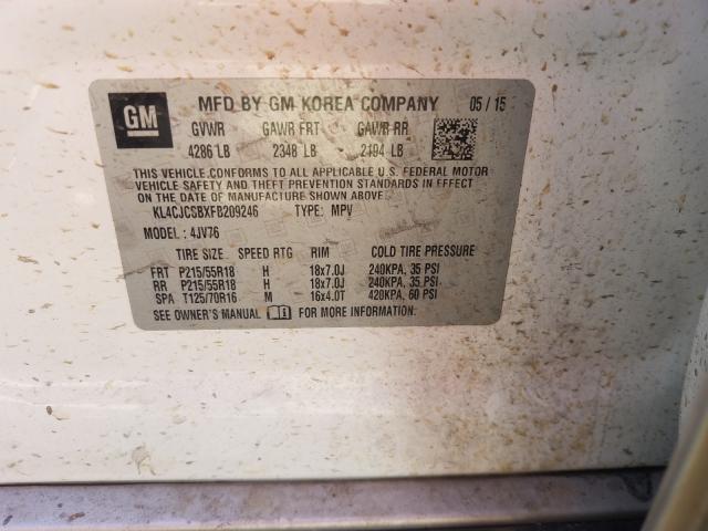 2015 BUICK ENCORE KL4CJCSBXFB209246