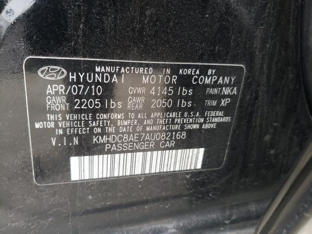 2010 HYUNDAI ELANTRA TO KMHDC8AE7AU082168
