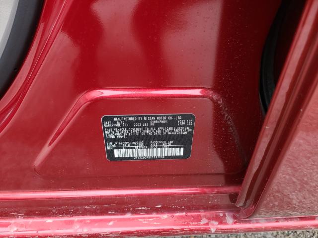 2012 NISSAN LEAF SV JN1AZ0CP5CT027283
