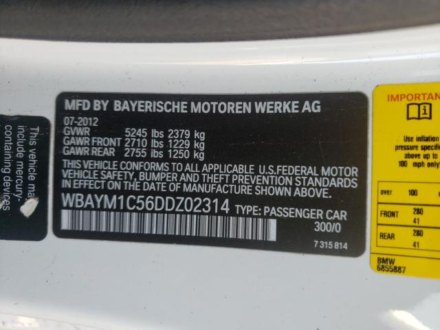 2013 BMW 650 XI WBAYM1C56DDZ02314