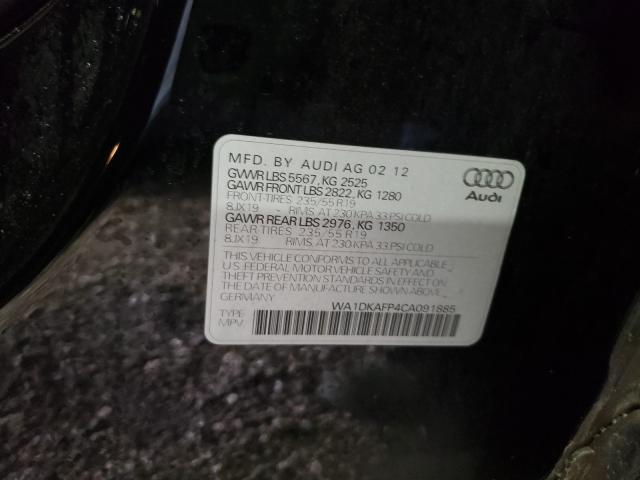 2012 AUDI Q5 PREMIUM WA1DKAFP4CA091885