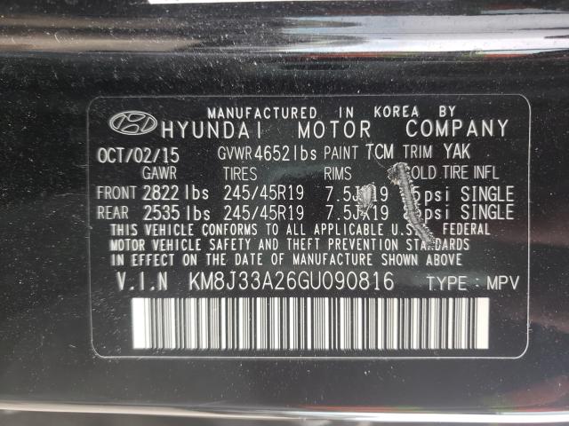 2016 HYUNDAI TUCSON KM8J33A26GU090816