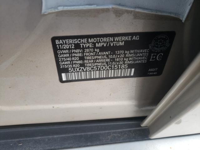 2013 BMW X5 XDRIVE5 5UXZV8C57D0C15185