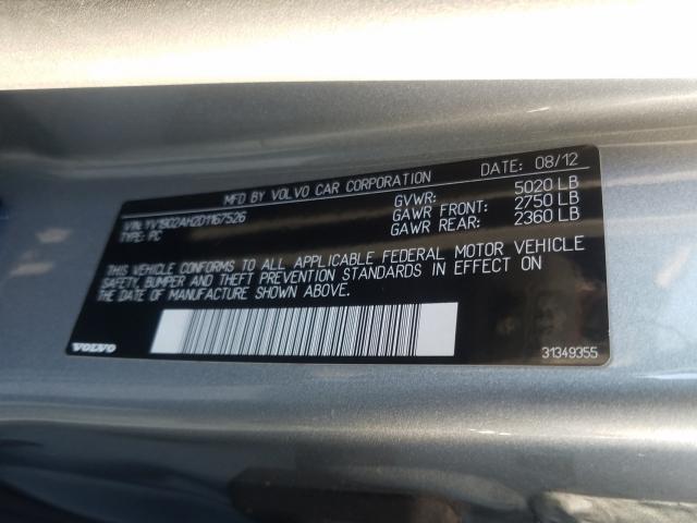 2013 VOLVO S80 T6 YV1902AH2D1167526
