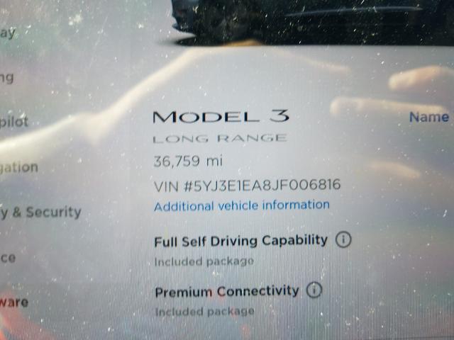 2018 TESLA MODEL 3 5YJ3E1EA8JF006816