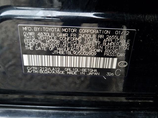 2013 LEXUS GS 350 JTHBE1BL9D5002909