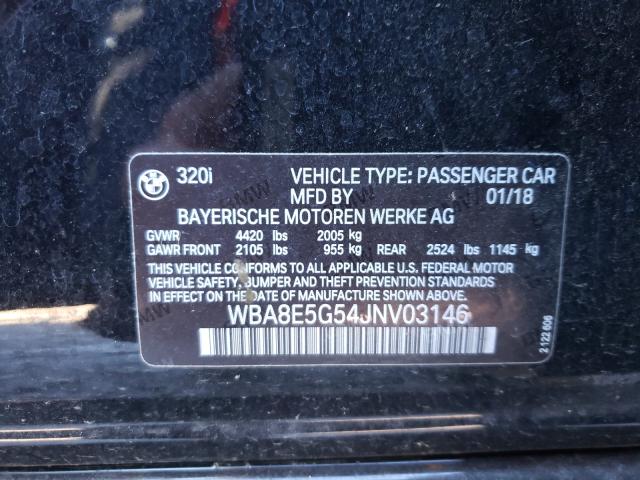 2018 BMW 320 XI - WBA8E5G54JNV03146