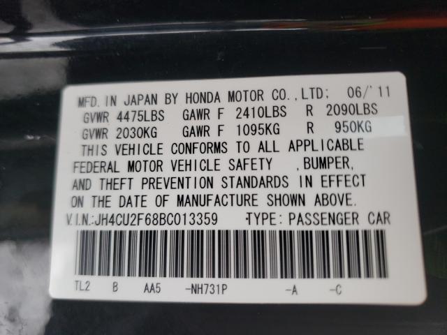 2011 ACURA TSX JH4CU2F68BC013359
