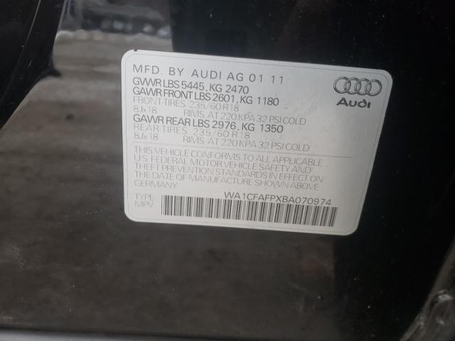 2011 AUDI Q5 PREMIUM WA1CFAFPXBA070974