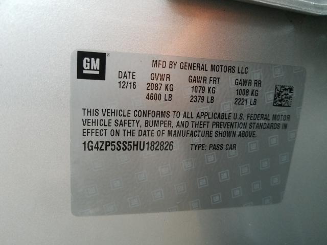 2017 BUICK LACROSSE E 1G4ZP5SS5HU182826