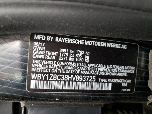 2017 BMW I3 REX WBY1Z8C38HV893725