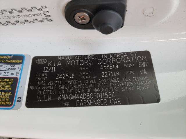 2012 KIA OPTIMA HYB KNAGM4AD8C5011554