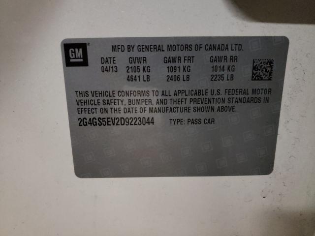 2013 BUICK REGAL PREM 2G4GS5EV2D9223044