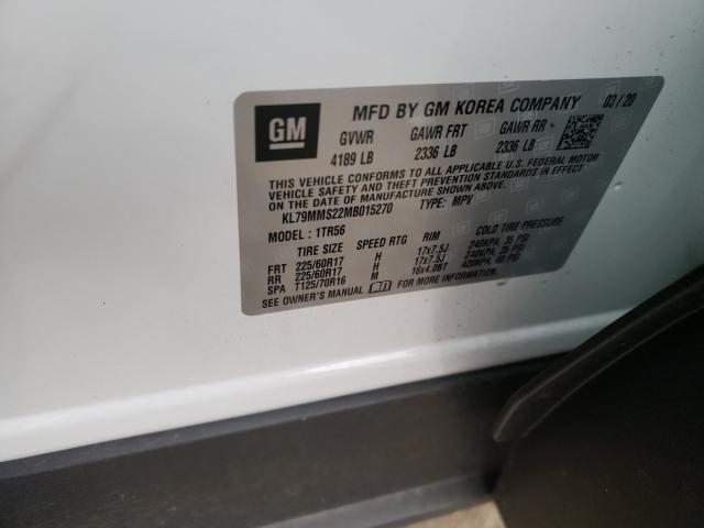 2021 CHEVROLET TRAILBLAZE KL79MMS22MB015270