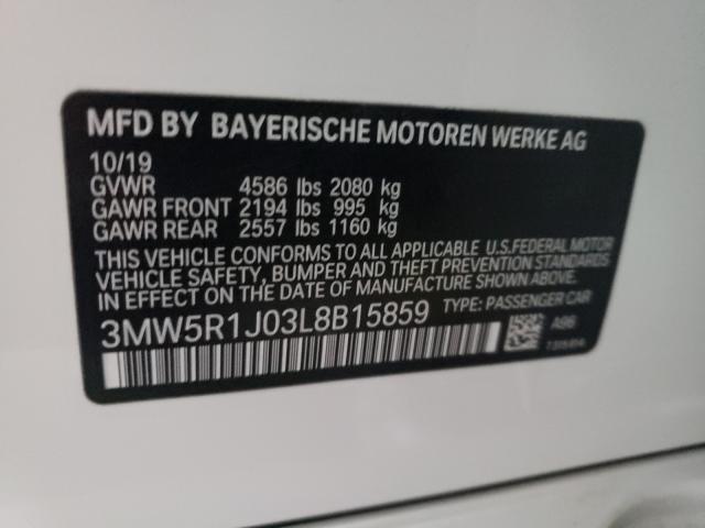 2020 BMW 330I 3MW5R1J03L8B15859