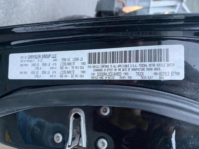 2012 DODGE RAM 3500 S 3C63DRHL3CG164953