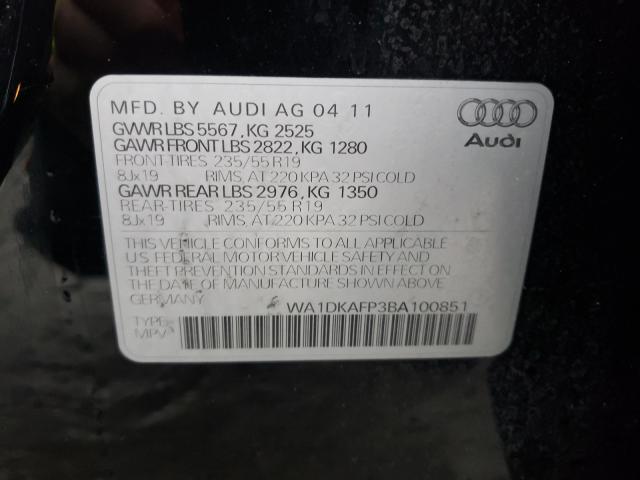 2011 AUDI Q5 PREMIUM WA1DKAFP3BA100851