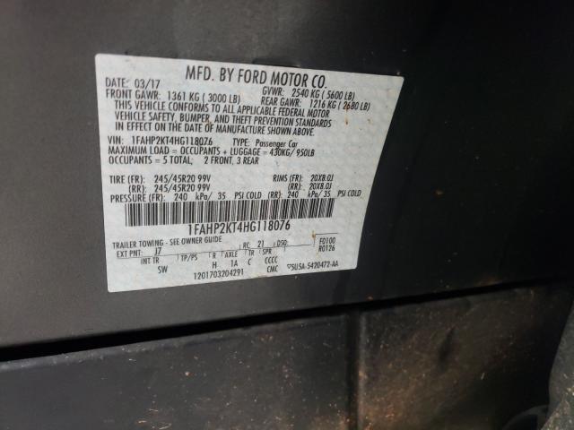 2017 FORD TAURUS SHO 1FAHP2KT4HG118076