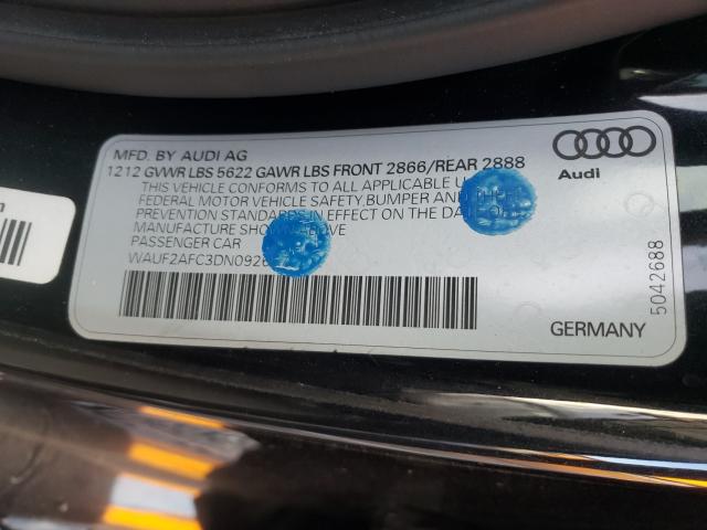 2013 AUDI S6 WAUF2AFC3DN092657