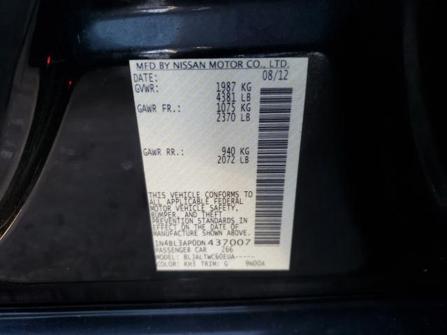 2013 NISSAN ALTIMA 3.5 1N4BL3AP0DN437007