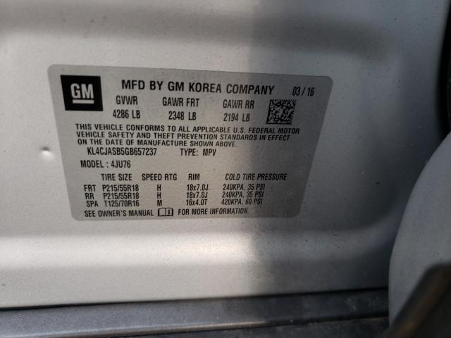 2016 BUICK ENCORE KL4CJASB5GB657237