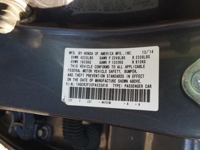 2015 HONDA ACCORD LX 1HGCR2F30FA035819