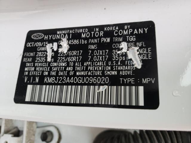 2016 HYUNDAI TUCSON SE KM8J23A40GU096020