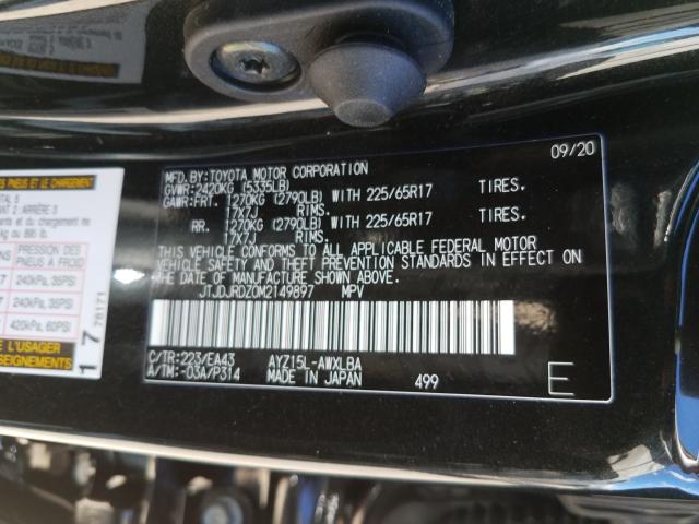 2021 LEXUS NX 300H BA JTJDJRDZ0M2149897