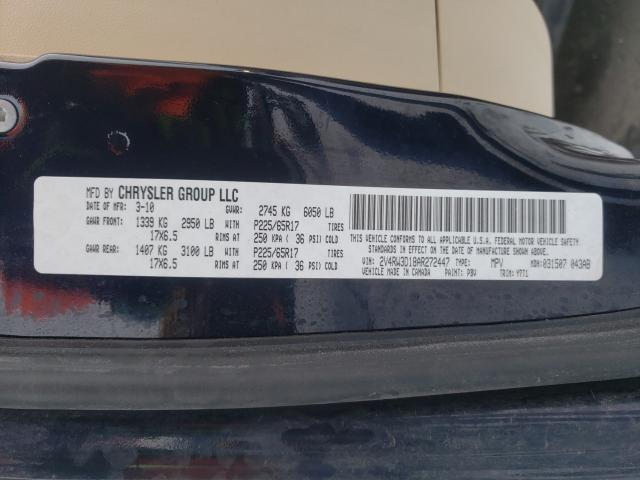 2010 VOLKSWAGEN ROUTAN SE 2V4RW3D18AR272447