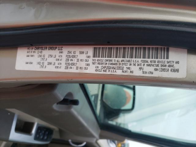 2010 DODGE NITRO SXT 1D4PU5GK4AW133532