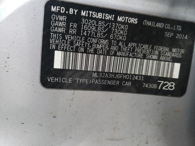 2015 MITSUBISHI MIRAGE DE ML32A3HJ6FH012431