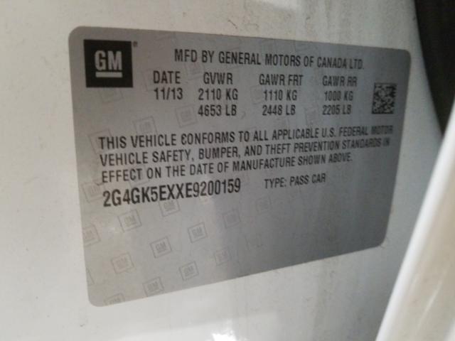 2014 BUICK REGAL 2G4GK5EXXE9200159